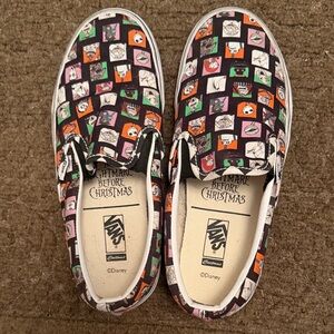 Vans Nightmare Before Christmas Slip-On Sneakers - Black and Multicolor
